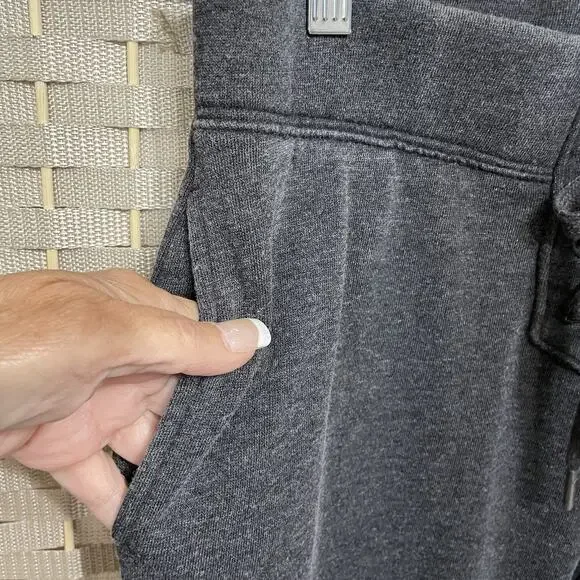 Z Supply Lace Up Jogger Women’s Size M Washed Gray Fleece Soft Tapered Ankle NEW - Picture 6 of 11